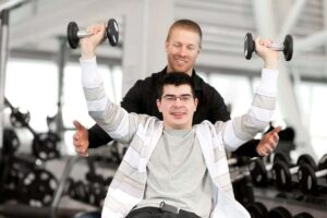 disabile con caregiver