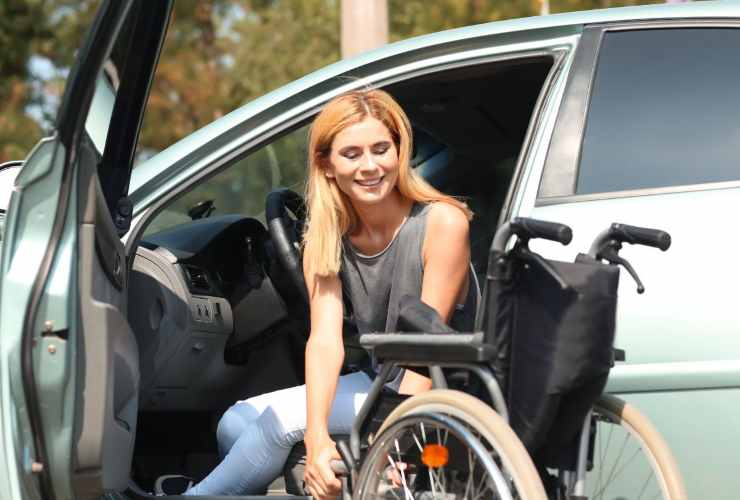 disabile in auto
